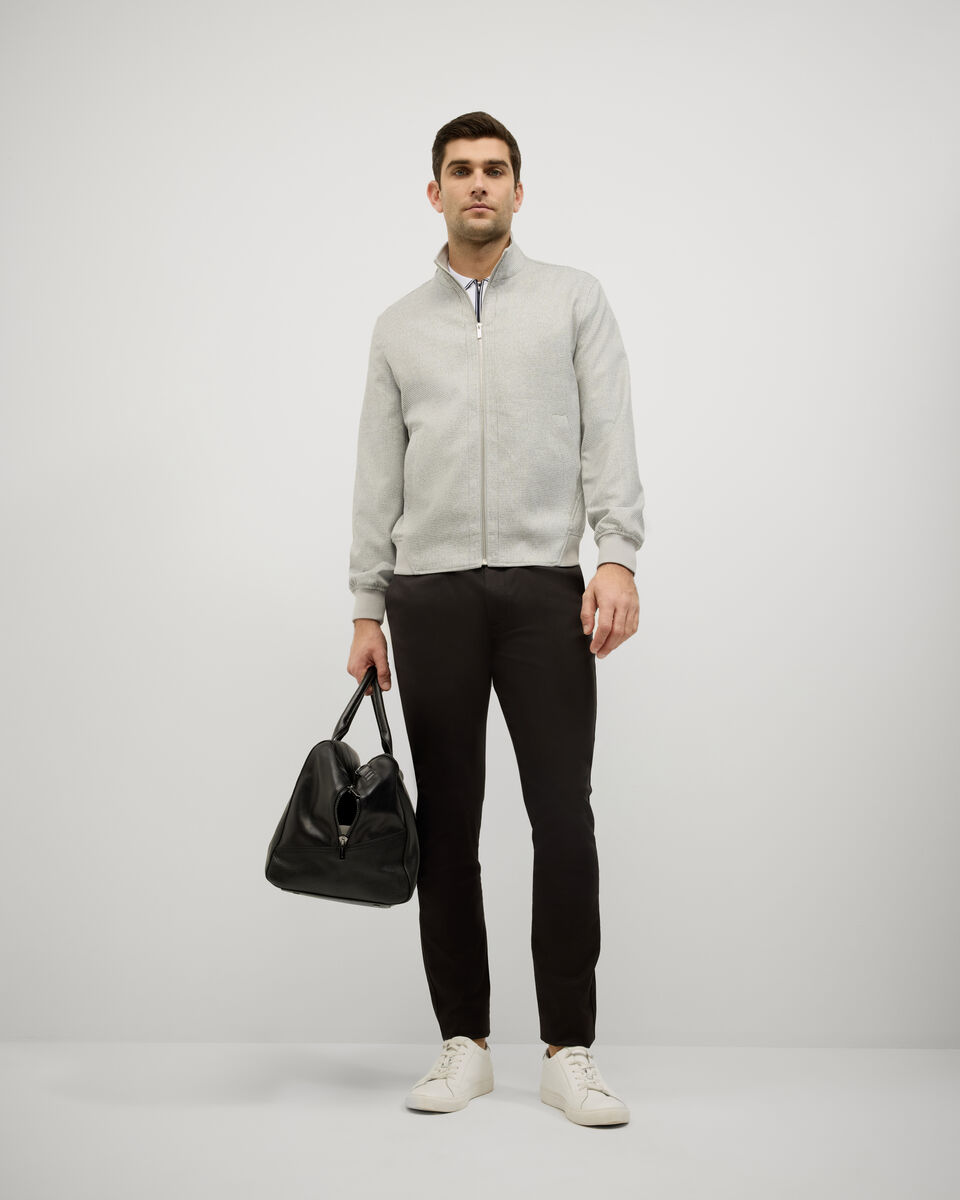Houndstooth Travel Performance Bomber, Grey, hi-res